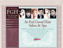 Tablet Screenshot of feelgoodhair.com